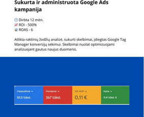 Google Ads reklama - Vidinis, techninis, i&scaron;orinis Seo. Ai. Google Ads - 1
