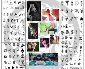 Laikinos tatuiruotės, piešimas ant veidų - Tatuiruotės (tattoo) - 3 Tatuiruotės (tattoo) - Laikinos tatuiruotės, piešimas ant veidų - 3
