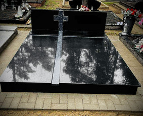 Paminklai kapams, antkapiai - Paminklų gamyba, dengimas granito plok&scaron;tėmis. - 3