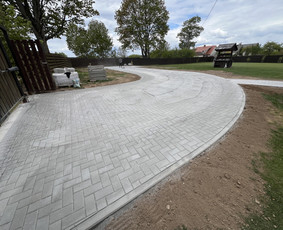 Vejos bortelių įrengimas - Trinkelių klojimas bei kiti kiemo darbai - 2