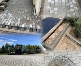 Trinkelių klojimas - Trinkelių klojimas bei kiti kiemo darbai - 2