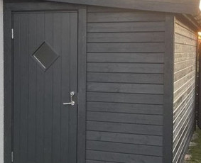 Statybos darbai - Visi mediniai statiniai terasos, stoginės, pirtys statyba - 1