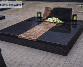 Paminklai kapams, antkapiai - Kapų tvarkymas, dengimas plok&scaron;tėmis, paminklai - 1