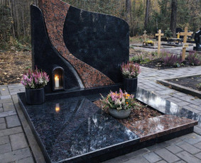 Paminklai kapams, antkapiai - Kapų tvarkymas, dengimas plok&scaron;tėmis, paminklai - 2