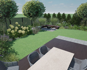 Aplinkos tvarkymas, apželdinimas - Privačių kiemų projektavimas, apželdinimo planai ir 3D - 4