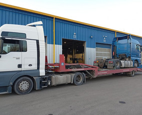 Krovinių pervežimas - Tralo ir krano paslaugos. - 1