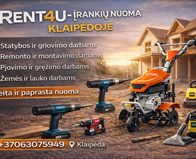 Įrankių nuoma - Įrankių nuoma Klaipėdoje Rent4u - 2