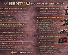 Įrankių nuoma - Įrankių nuoma Klaipėdoje Rent4u - 3
