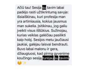 Koučingo specialistai - Vidinės transformacijos koučerė - 1