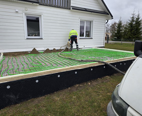 Betonavimo darbai, betonavimas - Grindų paruo&scaron;imas. Betonavimo darbai - 1