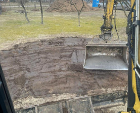Žemės kasimas, lyginimas - Mini ekskavatoriaus 3.5t paslaugos - 4