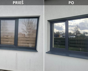Plėvelių klijavimas ant langų, durų ir kitų paviršių / ProFill lanų plėvelės / Darbų pavyzdys ID 4368083