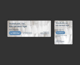 Banerių kūrimas - Ui/ux, Web, Grafikos dizainas - svetainės, reklama, spauda - 1