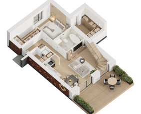 3D interjero, eksterjero vizualizacijos, 3D planai / Kornelijus Daukantas / Darbų pavyzdys ID 4368573
