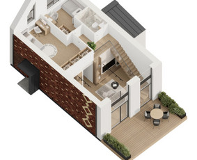 3D interjero, eksterjero vizualizacijos, 3D planai / Kornelijus Daukantas / Darbų pavyzdys ID 4368575
