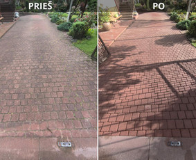 Terasos plovimas, atnaujinimas - Trinkelių, stogo, fasado plovimas - 3