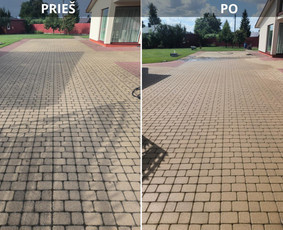 Terasos plovimas, atnaujinimas - Trinkelių, stogo, fasado plovimas - 2