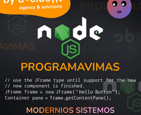 Programavimas su Node.js - Programavimas / Automatizacijos / Di sprendimai / Svetainės - 1