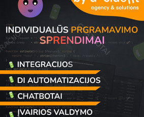 Programuotojai - Programavimas / Automatizacijos / Di sprendimai / Svetainės - 1