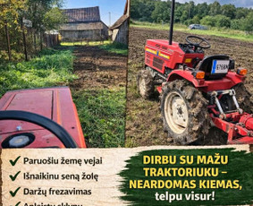 Kitos įvairios paslaugos - Žemės frezavimas, žoles pjovimas - 1