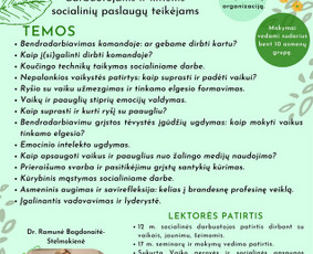 Seminarų vedimas - Lektorė, mokymų, seminarų vedimas - 1