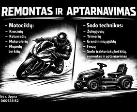 Motociklų, motorolerių remontas - Motociklų remontas ir aptarnavimas - 1