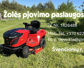 Vejos priežiūra, įrengimas - Vejos, pievų, &scaron;ienavimas - 1