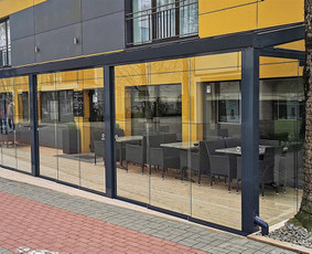 Vidaus apdailos darbai - Terasų, pavėsinių stiklinimas Berėmėmis Konstrukcijomis - 3