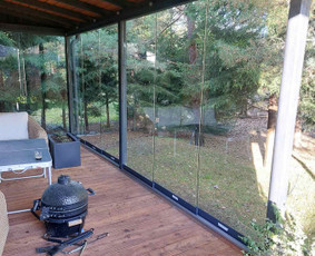 Vidaus apdailos darbai - Terasų, pavėsinių stiklinimas Berėmėmis Konstrukcijomis - 1