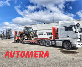 Negabaritinių krovinių gabenimas - Kroviniu pervezimas fiskaru, žemagrindė puspriekabė, tralas - 1