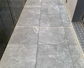 Medžio darbai, staliai - Terasinių plytelių montavimas - 3