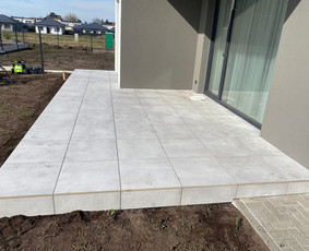 Medžio darbai, staliai - Terasinių plytelių montavimas - 2