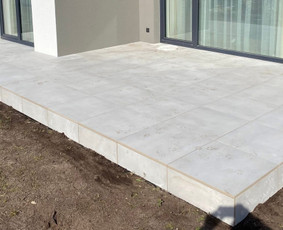Medžio darbai, staliai - Terasinių plytelių montavimas - 1