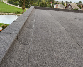 Stogų &scaron;iltinimas - Plok&scaron;čių stogų dengimas bitumine prilydoma danga - 2
