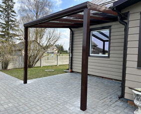 Statybos, apdaila - Terasos, aliuminio stoginės, stiklinimas, tvorų įrengimas. - 4