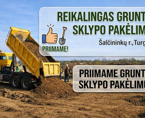 Statybos darbai - Gruntas sklypo pakėlimui - 1