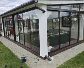 Langai, durys: gamyba, montavimas - Balkonų stiklinimas, aliuminio konstrukcijos, Pvc langai - 1