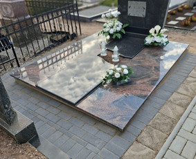 Kapo uždengimas akmens gaminiais - Kapų tvarkymas, paminklai, plok&scaron;čių dengimas. - 4