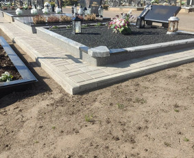 Kapų tvarkymas - Kapaviečių tvarkymas, trinkelių klojimas ir bortų įrengimas - 1