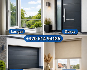 Stoglangių montavimas - Langai, durys, garažo vartai, stiklai, roletai - 1