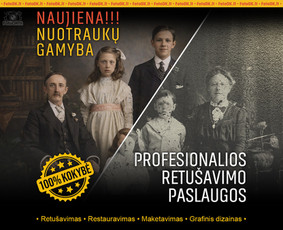 Nuotraukų retu&scaron;avimas - Nuotraukų retu&scaron;avimas ir senų nuotraukų restauravimas - 1