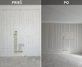 Grindų betonavimas - Glaistymo, dažymo, apdailos darbai - 4