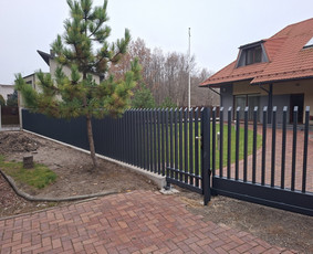 Šukų tipo tvorų, stumdomų vartų gamyba ir montavimas / MB R. / Darbų pavyzdys ID 4374285