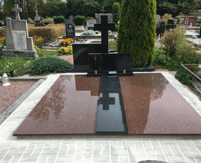 Paminklai kapams, antkapiai - Paminklai, Dengimas granito plok&scaron;tėmis Marijampolė - 2