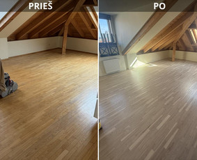 Grindų klojimas, remontas - Medinių pavir&scaron;ių atnaujinimo darbai - 1