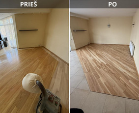 Grindų klojimas, remontas - Medinių pavir&scaron;ių atnaujinimo darbai - 1