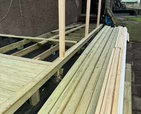 Terasų įrengimas - Mediena Karkasai Moduliniai Nameliai Terasos - 1