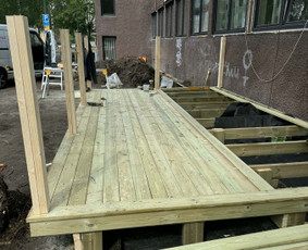 Terasų įrengimas - Mediena Karkasai Moduliniai Nameliai Terasos - 2