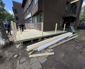 Terasų įrengimas - Mediena Karkasai Moduliniai Nameliai Terasos - 4