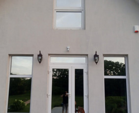 Stiklo tamsinimas - Stiklų klijavimas pvc plevele - 4